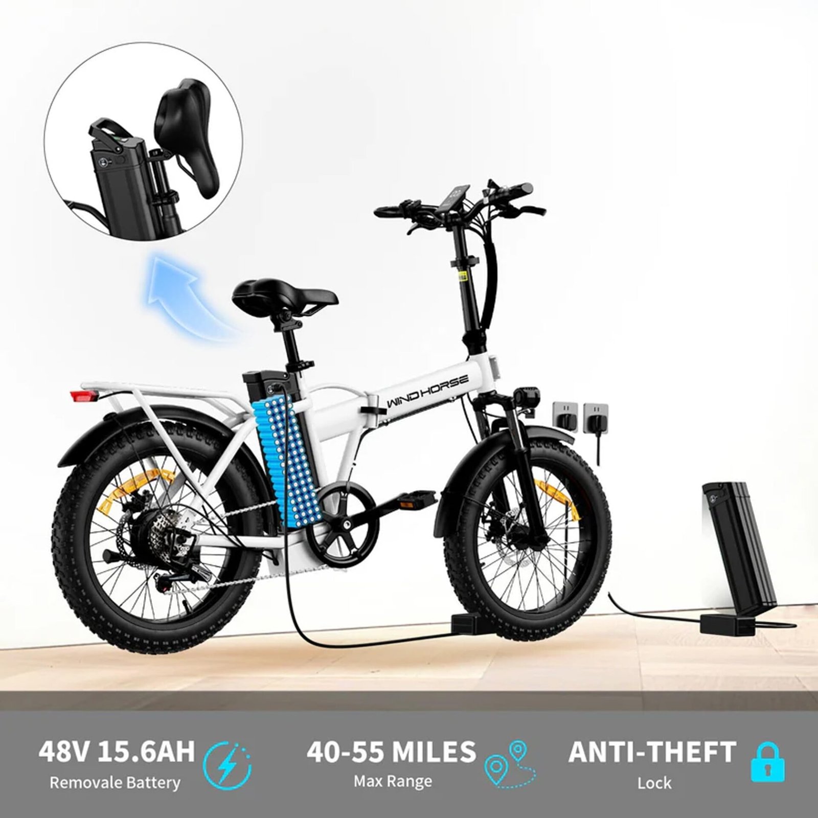 WINDHORSE W4A Electric Folding Bike 5 WINDHORSE W4A Electric Folding Bike - Image 5