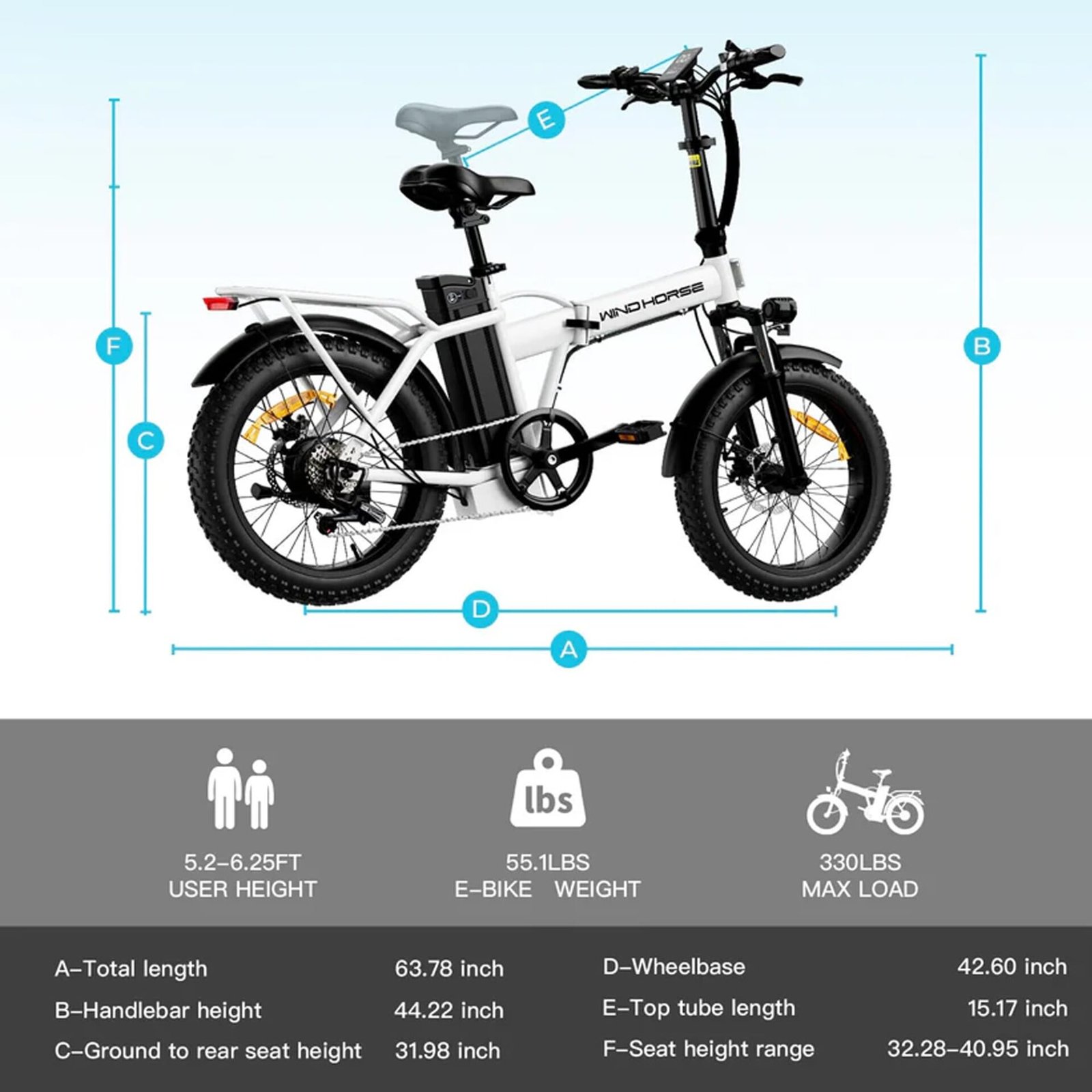 WINDHORSE W4A Electric Folding Bike 8 WINDHORSE W4A Electric Folding Bike - Image 8